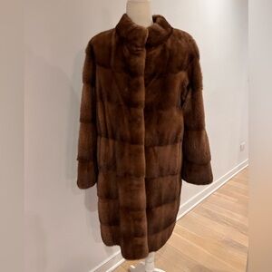 Mink fur coat.